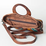 American Darling Tote Saddle Blanket Genuine Leather Western Women Bag Handbag Purse | Travel Bags College Casual