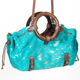 American Darling Tote Hair-On Saddle Blanket Genuine Leather Western Women Bag Handbag Purse | Travel Bags College Casual