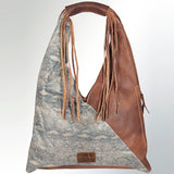 American Darling Hobo Hair On Genuine Leather Women Bag Western Handbag Purse