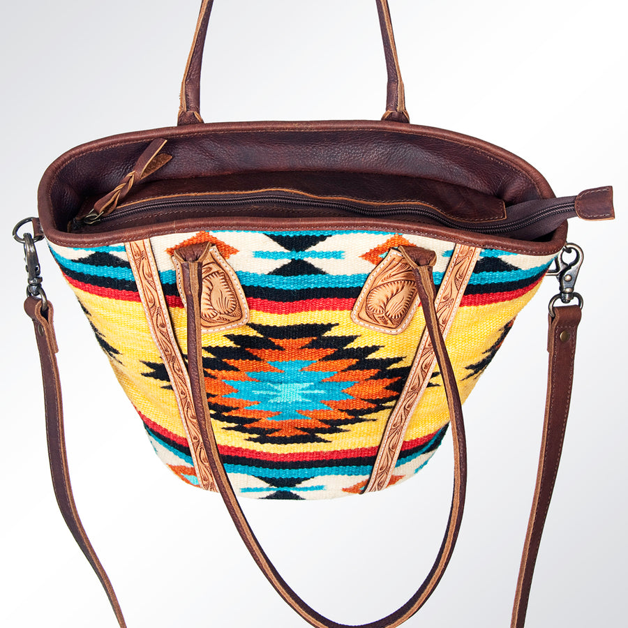 American Darling Hobo Bag Hand Tooled Floral Carved Cowhide Genuine Leather Western Bag with YKK Zipper