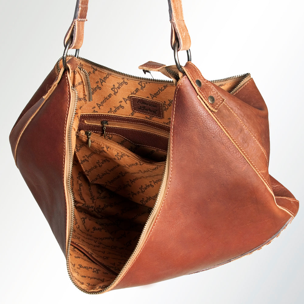 American Darling Hobo Hand Tooled Saddle Blanket Genuine Leather Western Women Bag | Handbag Purse Bags for Cute