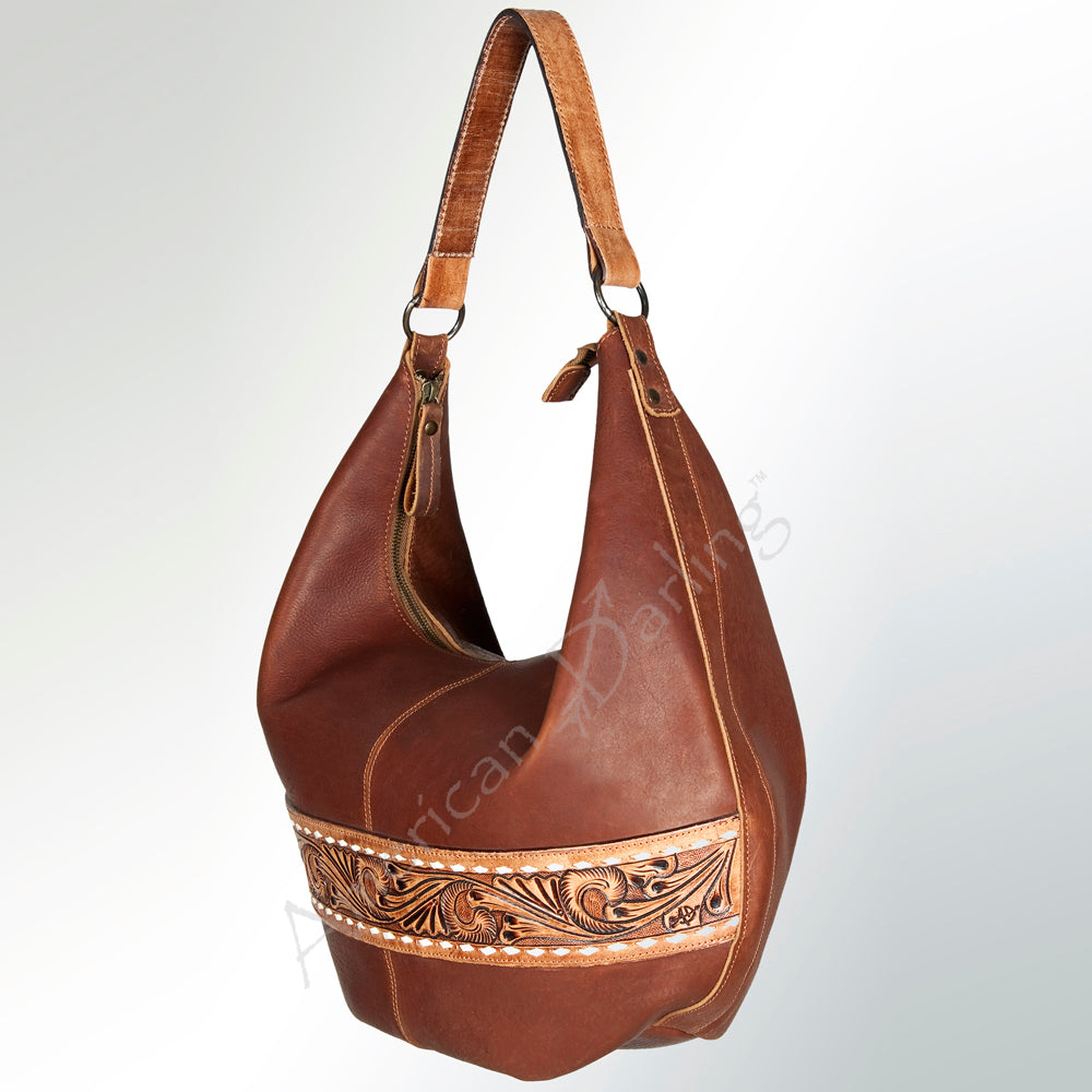 American Darling Hobo Hand Tooled Saddle Blanket Genuine Leather Western Women Bag | Handbag Purse Bags for Cute