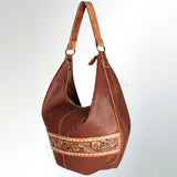 American Darling Hobo Hand Tooled Saddle Blanket Genuine Leather Western Women Bag | Handbag Purse Bags for Cute