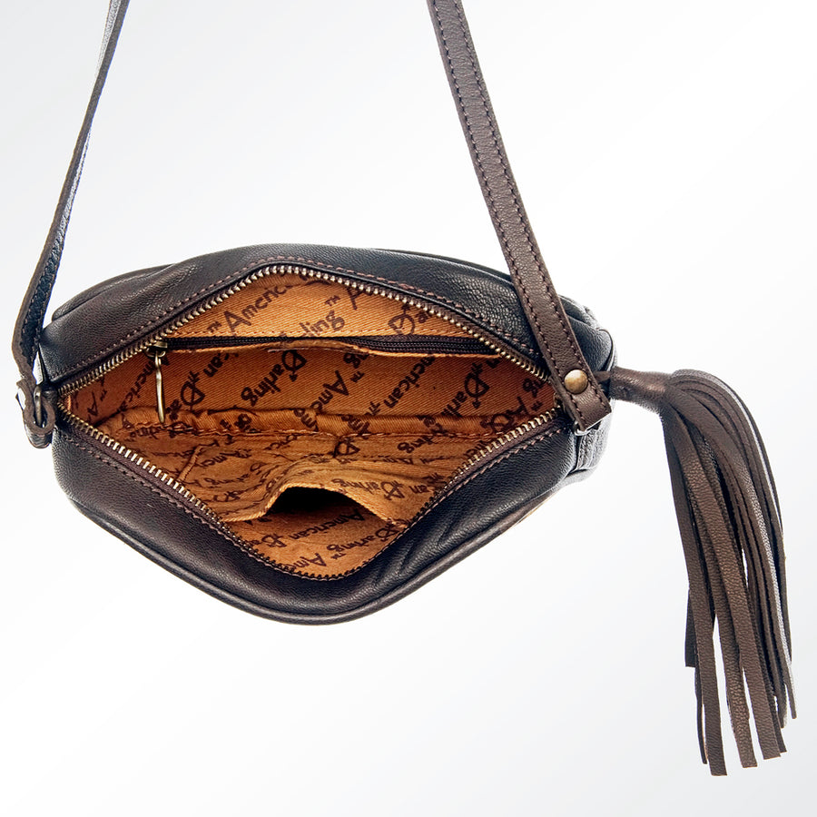 American Darling Small Crossbody Hair On Genuine Leather Western Women Bag Handbag Purse | for Cute