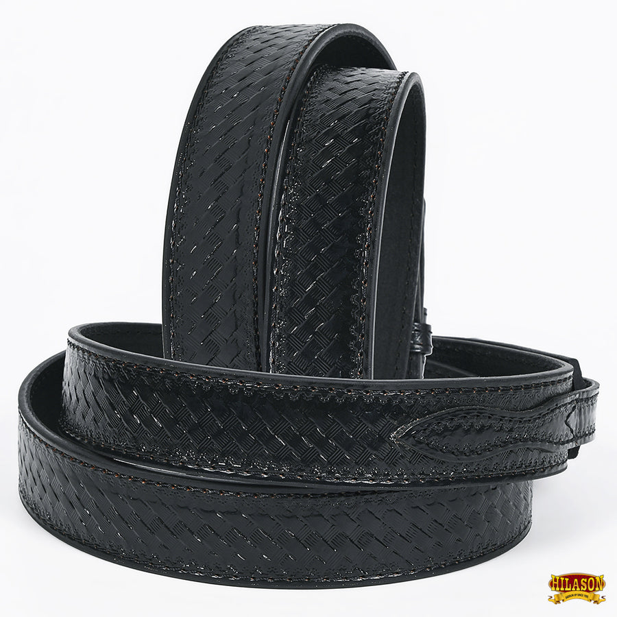 HILASON Western Genuine Leather Belt for Men Women Cowboy Cowgirl Handmade Unisex Full Grain Heavy Duty Engraved Buckle