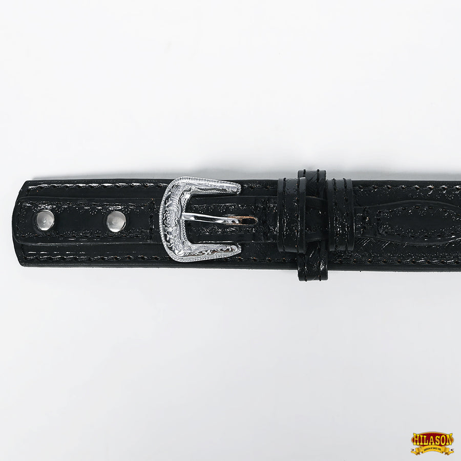 HILASON Western Genuine Leather Belt for Men Women Cowboy Cowgirl Handmade Unisex Full Grain Heavy Duty Engraved Buckle