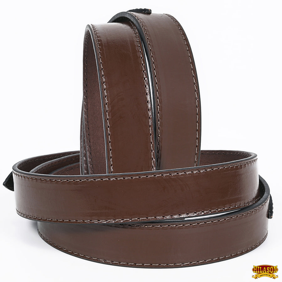 HILASON Western Genuine Leather Belt for Handmade Unisex Full Grain Heavy Duty Engraved Buckle Belt Dark Brown
