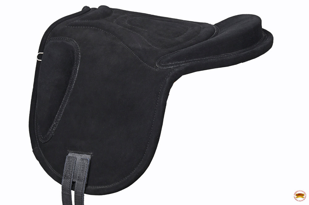 Sp100-F Baretek English Leather Bareback Horse Saddle Pad Trail Riding