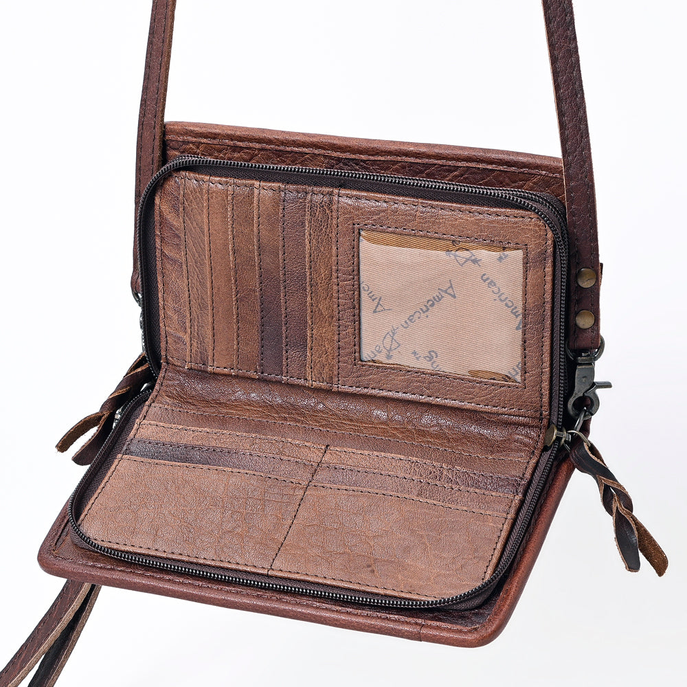 American Darling Organiser Hair On Genuine Leather women bag western handbag purse