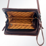 ADBG485D15 American Darling ORGANISER Upcycled Wool Genuine Leather women bag western handbag purse