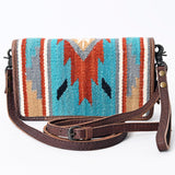 ADBG485D16 American Darling ORGANISER Upcycled Wool Genuine Leather women bag western handbag purse