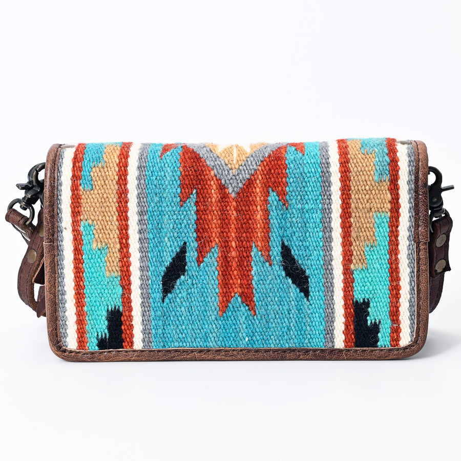 American Darling Organizer Saddle Blanket Genuine Leather Western Women Bag Handbag Purse | for Cute Travel