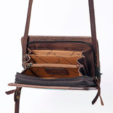 American Darling ORGANISER Upcycled Wool Genuine Leather women bag western handbag purse