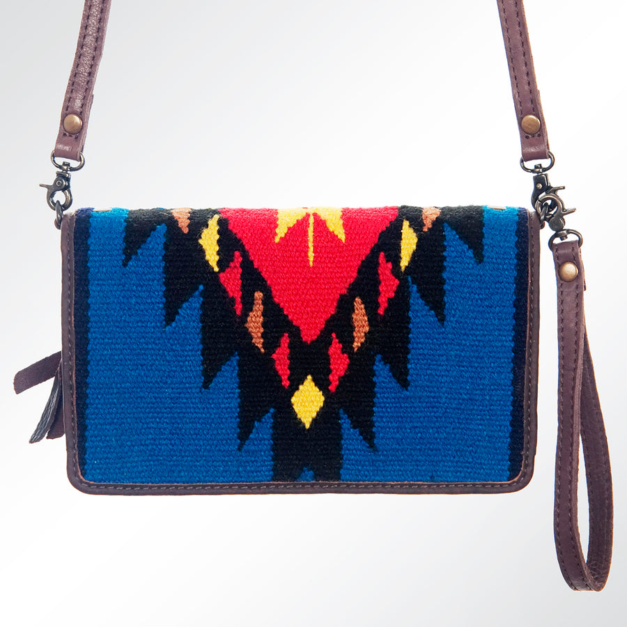American Darling Organizer Saddle Blanket Genuine Leather Western Women Bag Handbag Purse | for Cute Travel