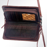 ADBG485D17 American Darling ORGANISER Upcycled Wool Genuine Leather women bag western handbag purse