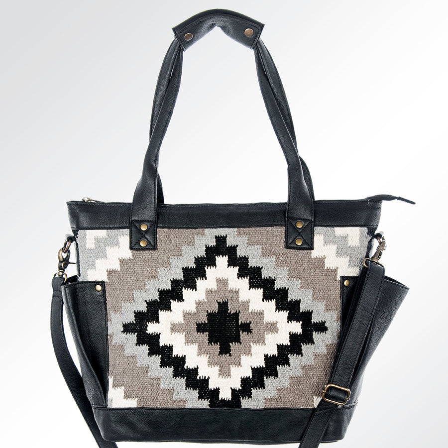 American Darling Tote Saddle Blanket Genuine Leather Western Women Bag Handbag Purse | Travel Bags Cute College Casual for
