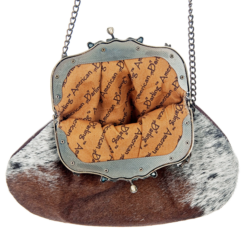 American Darling Coin Purse Bag Hair on Genuine Leather Western Women Handbag | for Cute Travel Bags