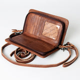 American Darling Organiser Saddle Blanket Genuine Leather Women Bag Western Handbag Purse