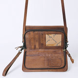 ADBG485H American Darling ORGANISER Upcycled Wool Genuine Leather women bag western handbag purse