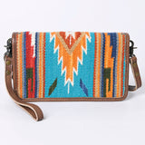 American Darling Organiser Saddle Blanket Genuine Leather Women Bag Western Handbag Purse