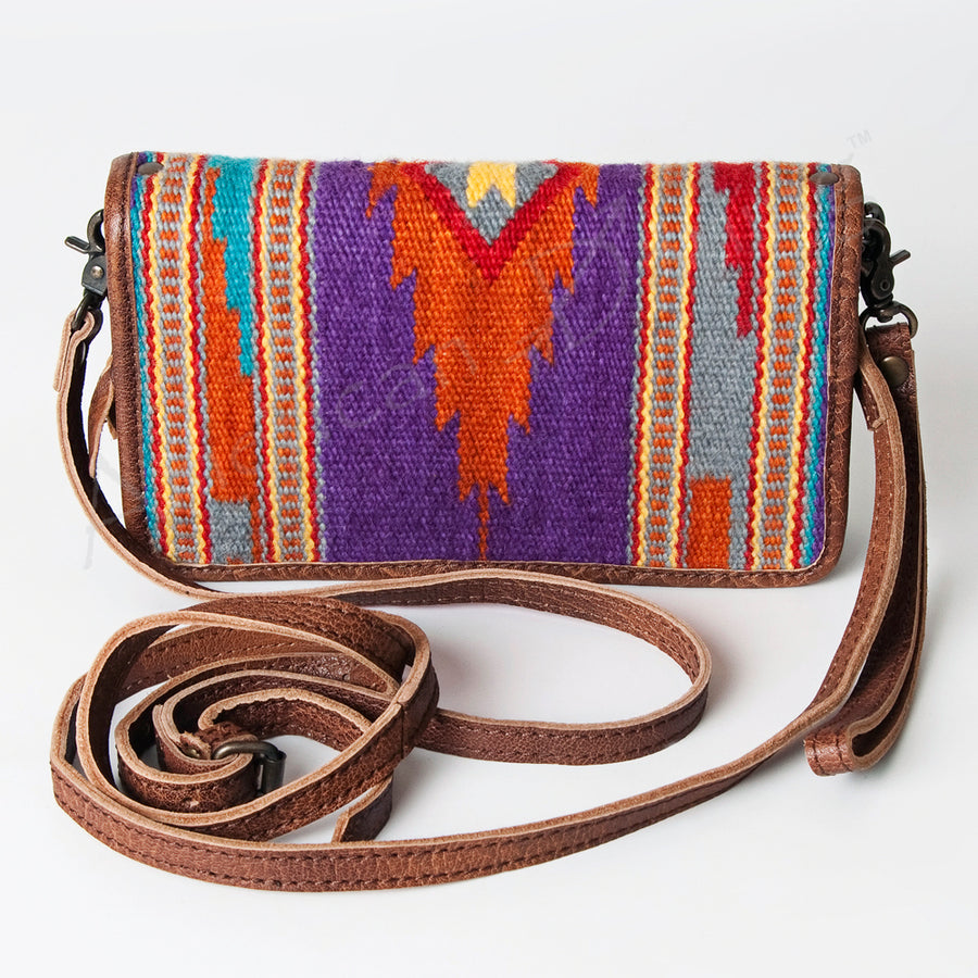 American Darling Organizer Saddle Blanket Genuine Leather Western Women Bag Handbag Purse | for Cute Travel