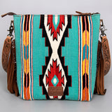 American Darling Cross Body Hand Tooled Saddle Blanket Genuine Leather Western Women Bag Handbag Purse | Crossbody for Cute