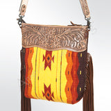 American Darling Cross Body Hand Tooled Saddle Blanket Genuine Leather Western Women Bag Handbag Purse | Crossbody for Cute