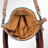American Darling Cross Body Hand Tooled Saddle Blanket Genuine Leather Western Women Bag Handbag Purse | Crossbody for Cute