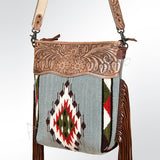 American Darling Cross Body Hand Tooled Saddle Blanket Genuine Leather Western Women Bag Handbag Purse | Crossbody for Cute