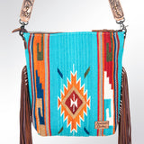American Darling Cross Body Hand Tooled Saddle Blanket Genuine Leather Western Women Bag Handbag Purse | Crossbody for Cute