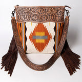 American Darling Cross Body Hand Tooled Saddle Blanket Genuine Leather Western Women Bag Handbag Purse | Crossbody for Cute
