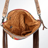 American Darling Cross Body Hand Tooled Saddle Blanket Genuine Leather Western Women Bag Handbag Purse | Crossbody for Cute