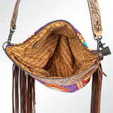 American Darling Cross Body Hand Tooled Saddle Blanket Genuine Leather Western Women Bag Handbag Purse | Crossbody for Cute