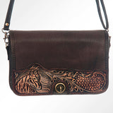 American Darling Cross Body Hand Tooled Full Grain Genuine Leather Western Women Bag Handbag Purse | Crossbody for Cute