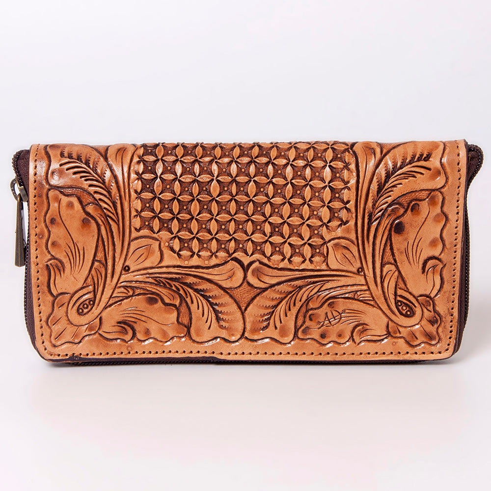 American Darling Wallet Hand Tooled Genuine Leather Women Bag Western Handbag Purse | Womens Handbags |Leather for Summer