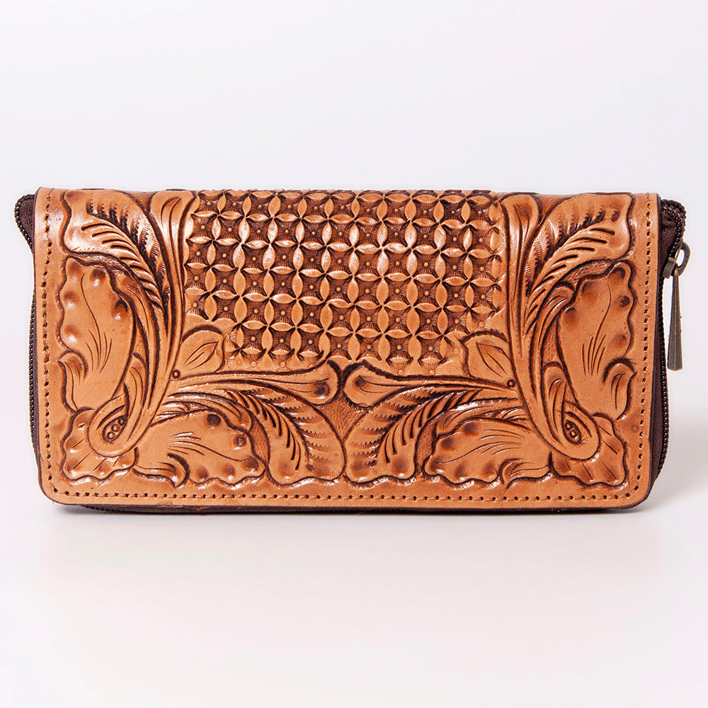 American Darling Wallet Hand Tooled Genuine Leather Women Bag Western Handbag Purse | Womens Handbags |Leather for Summer