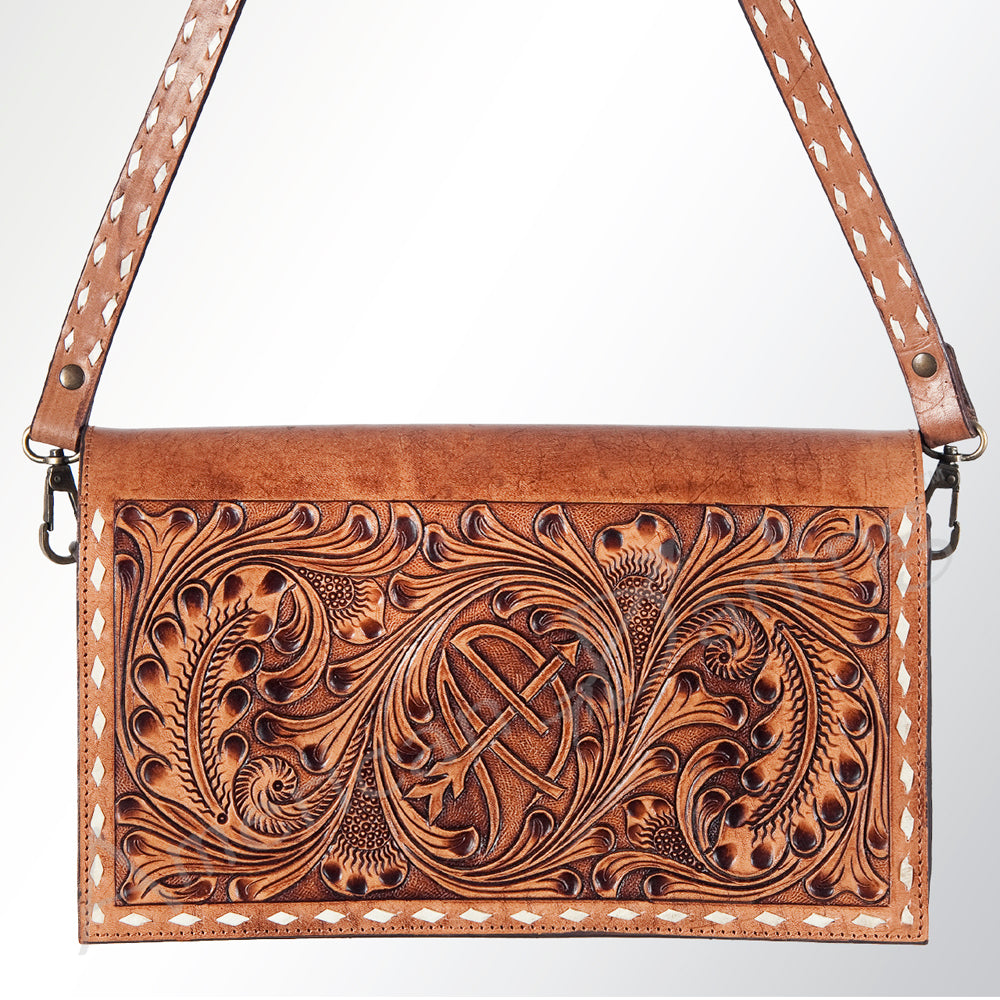 American Darling Cross Body Hand Tooled Genuine Leather Western Women Bag Handbag Purse | Crossbody for Cute