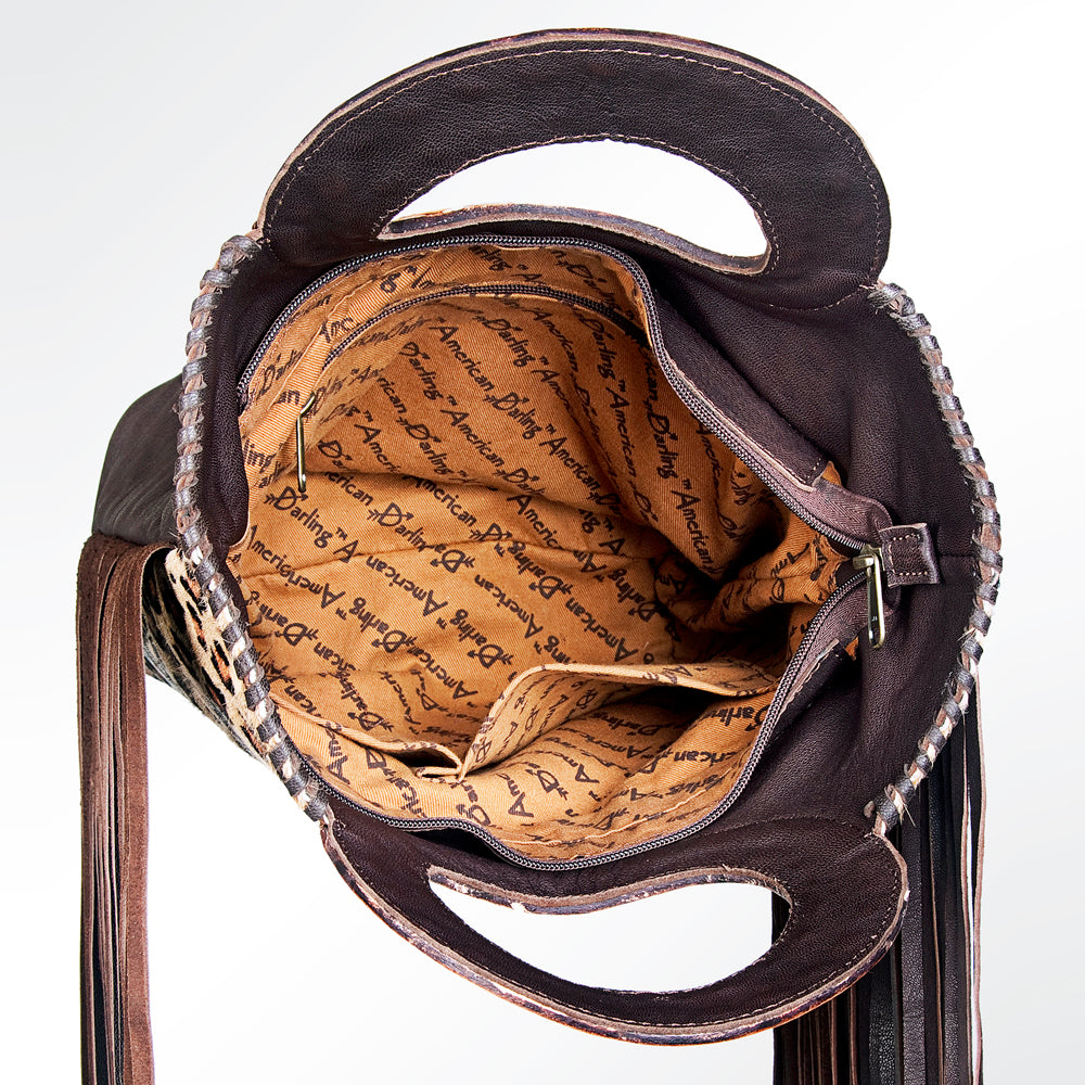 American Darling Tote Hair on Genuine Leather Western Women Bag Handbag Purse | Travel Bags College Casual