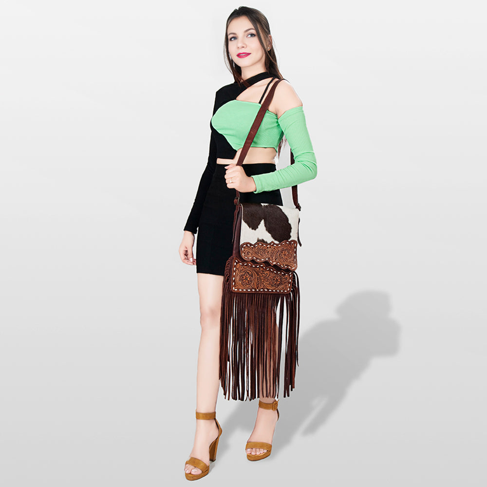 American Darling Cross Body Hair On-Genuine Leather Western Women Bag Handbag Purse | Crossbody for Cute
