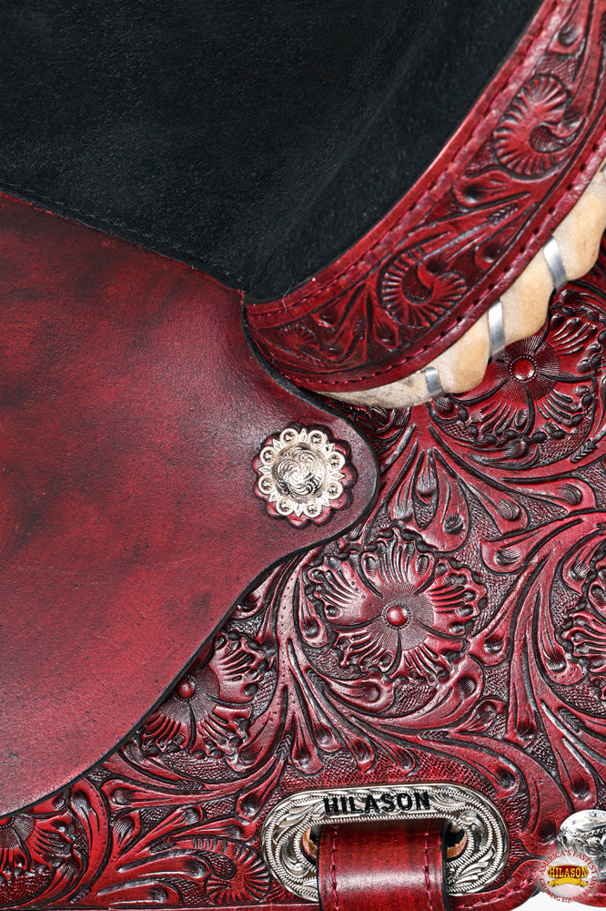 HILASON Western Horse Saddle American Leather Treeless Trail Barrel | for Horses