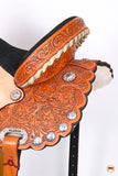 Hilason Western Horse Treeless Trail Barrel Saddle American Leather