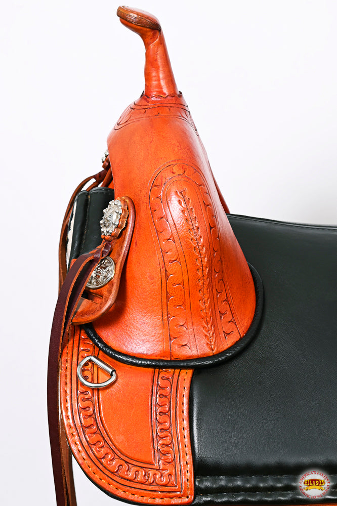 Hilason Western Horse Treeless Trail Genuine American Leather Saddle