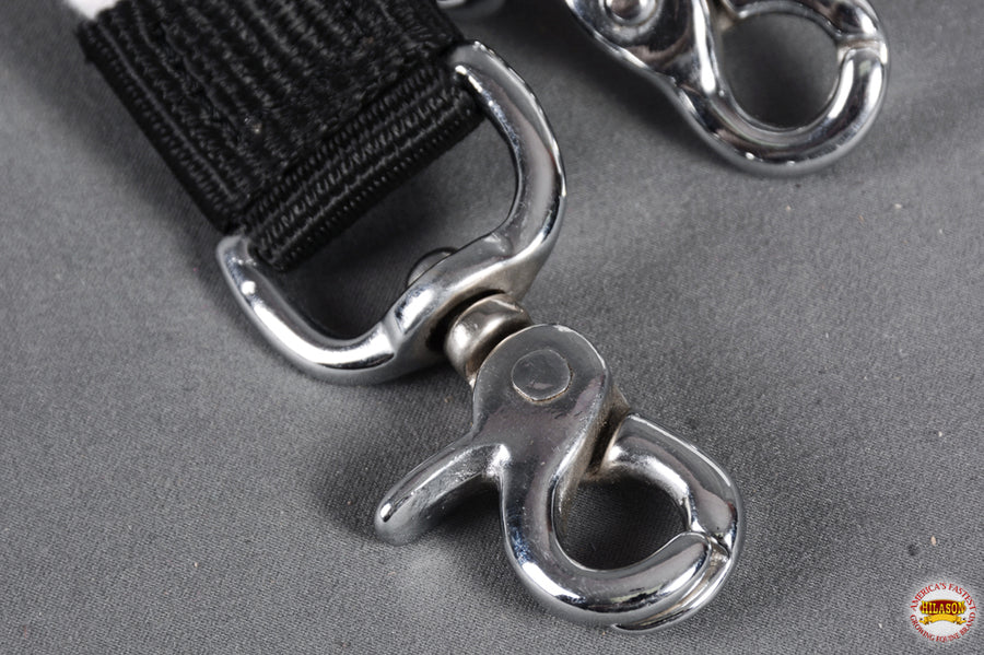 Hilason Braided Flat Cotton Roping Rein Trigger Snap 1" X 7Ft | Horse Racing Barrel Gifts