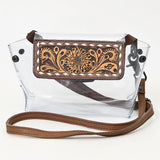 ADBGZ303A American Darling CLEAR BAG Hand Tooled Genuine Leather women bag western handbag purse