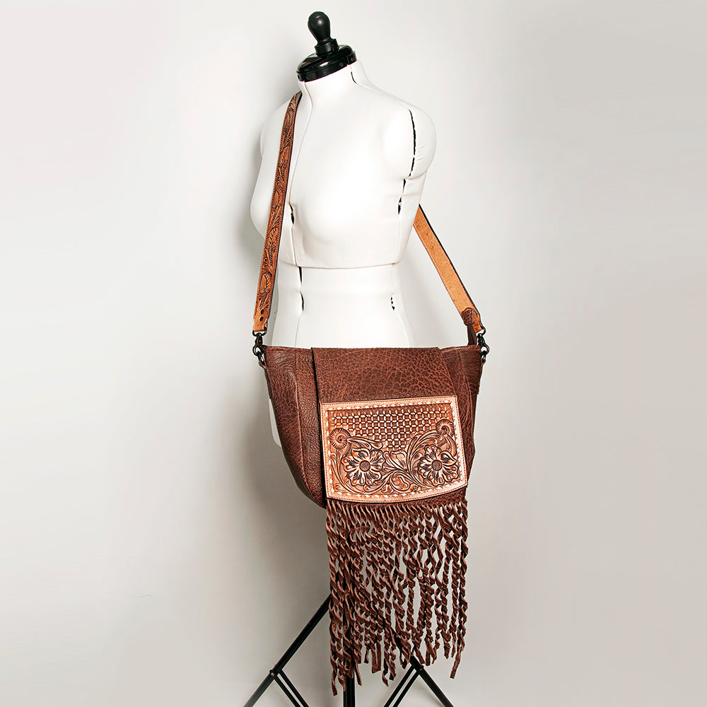 American Darling Cross Body Hand Tooled Genuine Leather Western Women Bag Handbag Purse