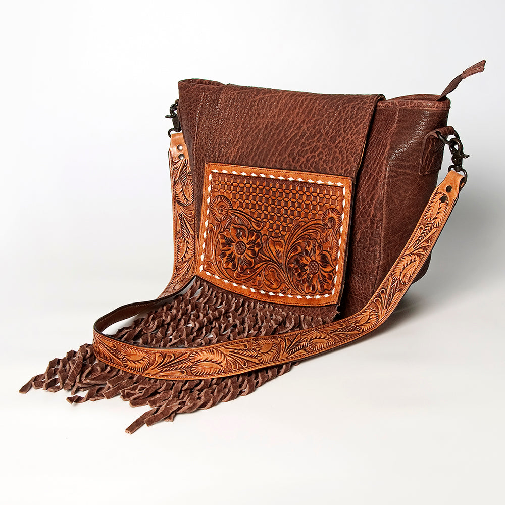 American Darling Cross Body Hand Tooled Genuine Leather Western Women Bag Handbag Purse