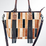 American Darling Tote Hand Tooled Hair-On Genuine Leather Western Women Bag Handbag Purse | Travel Bags College Casual