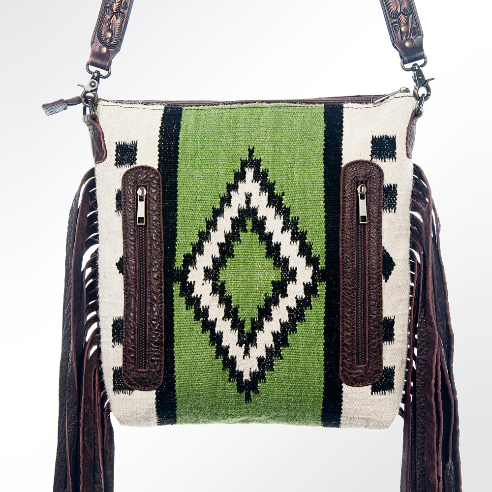 American Darling Cross Body Saddle Blanket Genuine Leather Western Women Bag Handbag Purse | Crossbody for Cute