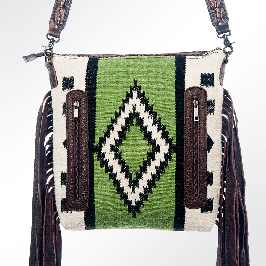 American Darling Cross Body Saddle Blanket Genuine Leather Western Women Bag Handbag Purse | Crossbody for Cute