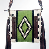 American Darling Cross Body Saddle Blanket Genuine Leather Western Women Bag Handbag Purse | Crossbody for Cute